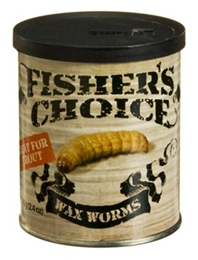 Picture of Fisher's Choice Wax Worms - Canned Bait
