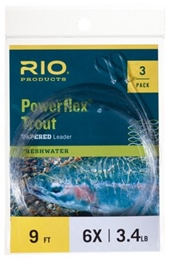 Picture of RIO Powerflex Trout Tapered Leaders - 3 Pack